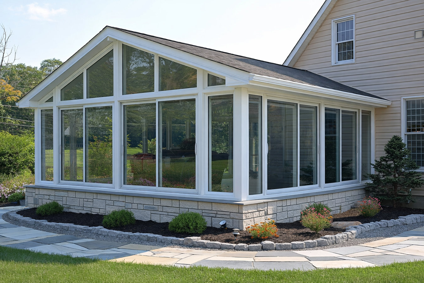 Custom sunroom built by Rohnert Park Sunrooms & Patios in Rohnert Park, CA